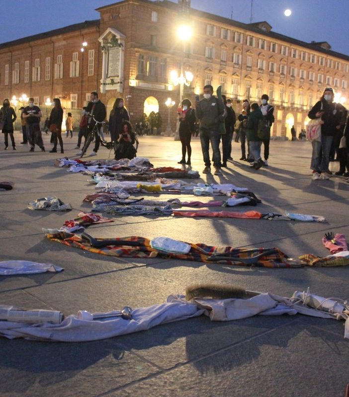 la manifestazione 'Non una di meno'