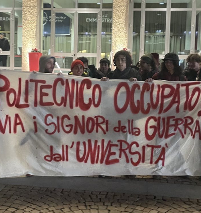 Tajani all'inaugurazione dell'anno accademico. Gli studenti del Polito occupano la facoltà: &quot;Complice del genocidio in Palestina&quot;