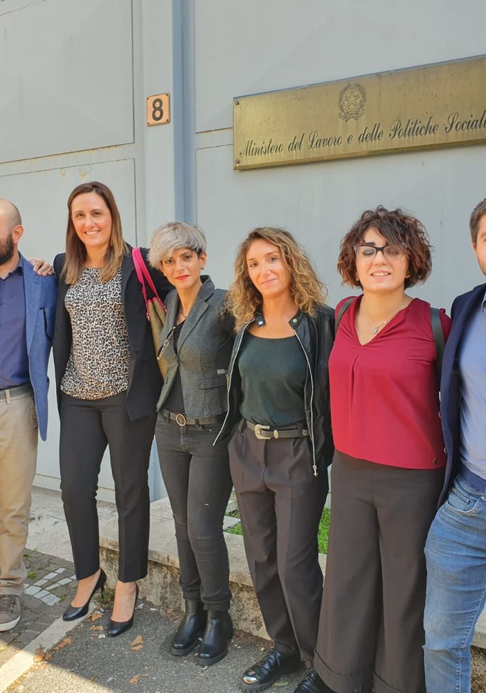 La delegazione Fim Cisl Olisistem Start al ministero del lavoro con il sostegno degli onorevoli  Francesca Bonomo PD e Jessica Costanzo M5S;