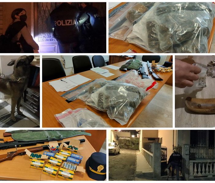 collage di immagini di droga
