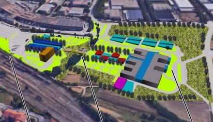 la piantina del futuro ospedale unico