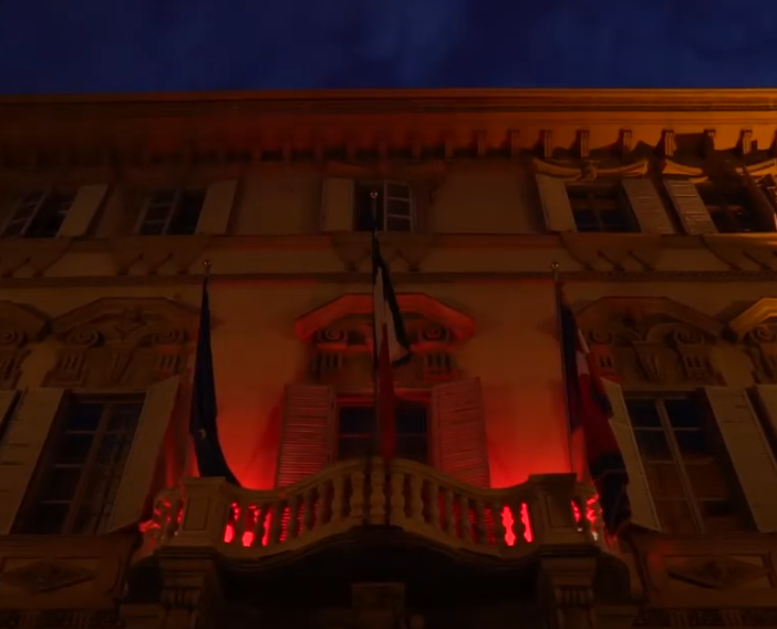 Palazzo Lascaris in rosso per la giornata del cuore