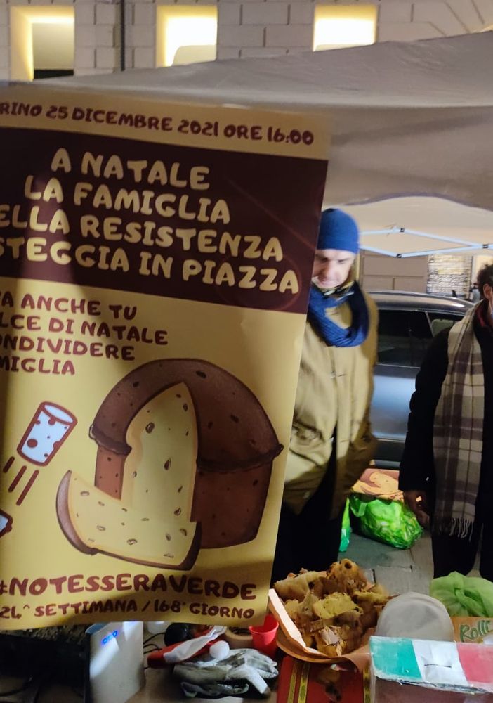 Le immagini della manifestazione di oggi, 25 dicembre