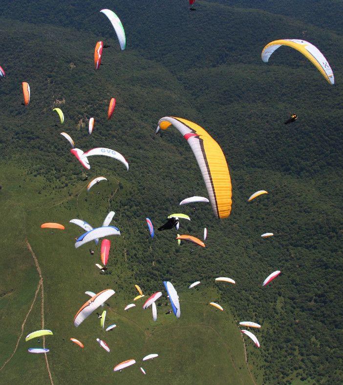 parapendio in volo
