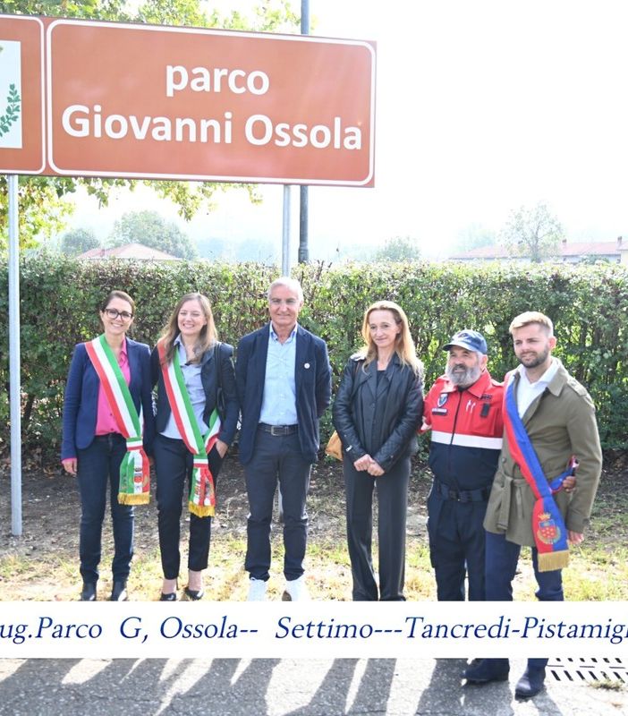 Inaugurazione parco Ossola a Settimo Torinese