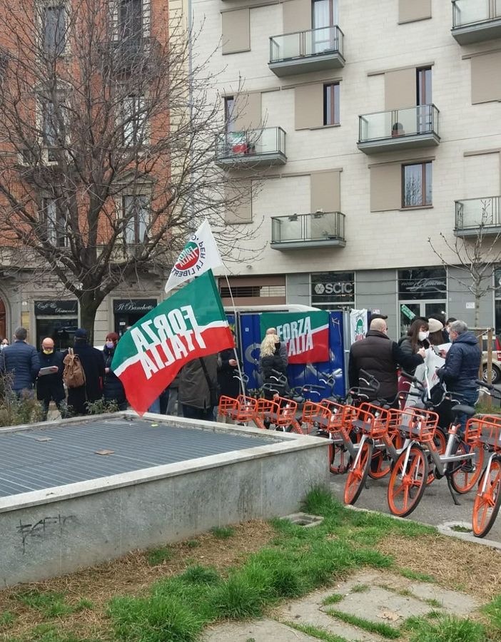 Manifestazione politica in strada