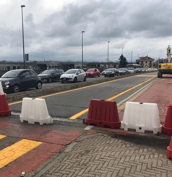 lavori ponte nuovo di Moncalieri