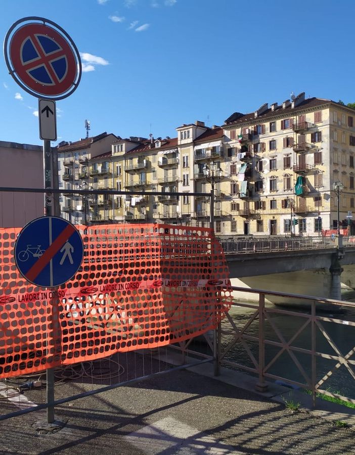 Torino, Ponte Rossini chiuso fino al 31 agosto per lavori [FOTO]