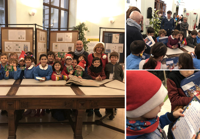 I bimbi delle elementari scrivono a Babbo Natale: le letterine spedite dall’ufficio postale di via Alfieri