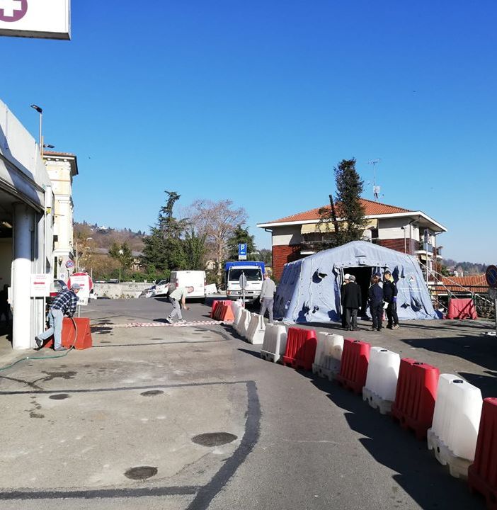 Smontate le tende della Protezione Civile a Chieri e a Moncalieri