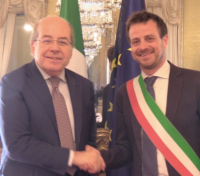 il prefetto ruberto e il sindaco salvai