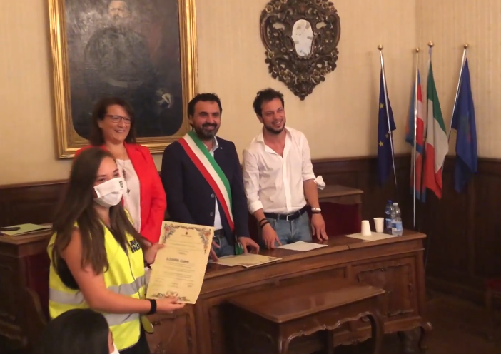 Moncalieri premia i volontari in prima fila durante l'emergenza coronavirus (VIDEO)