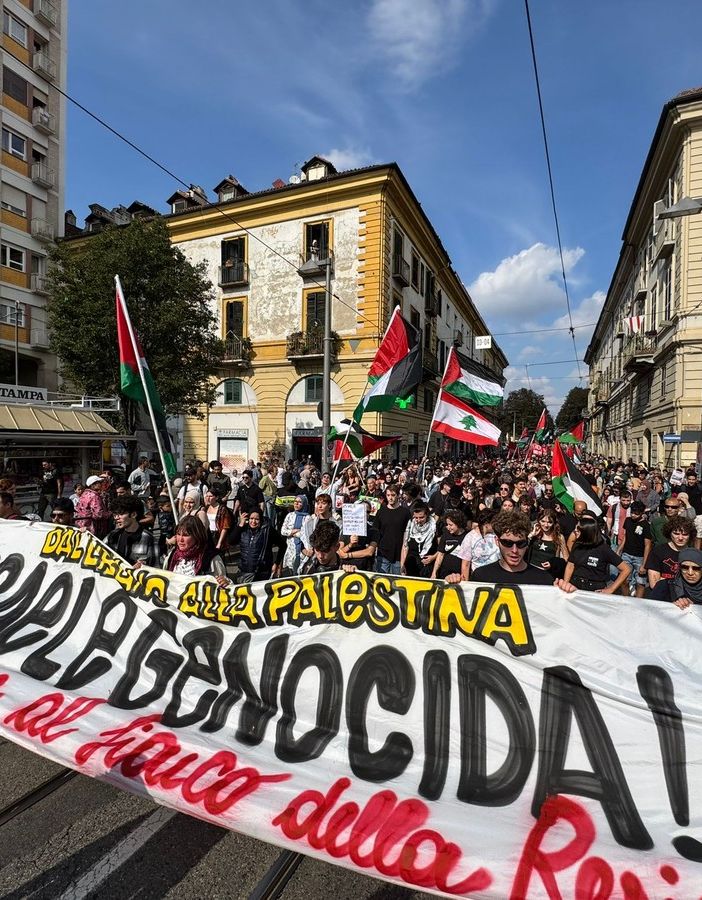 corteo nel centro di Torino