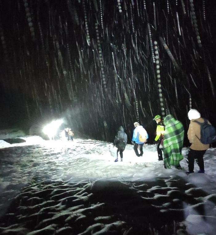 Profughi bloccati nella neve a Bardonecchia