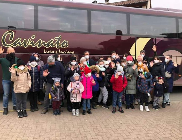 bus con profughi ucraini