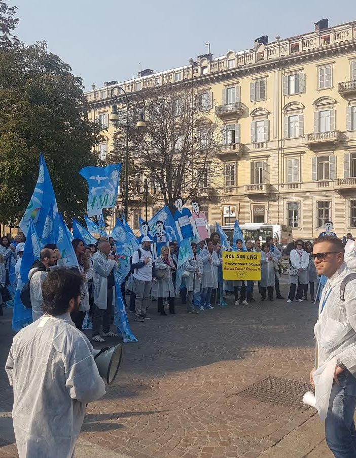 Venerdì presidio del Nursind davanti all'ospedale Molinette