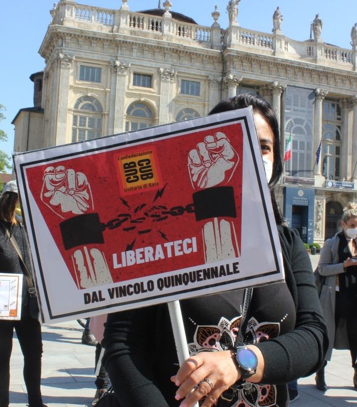 protesta degli insegnanti