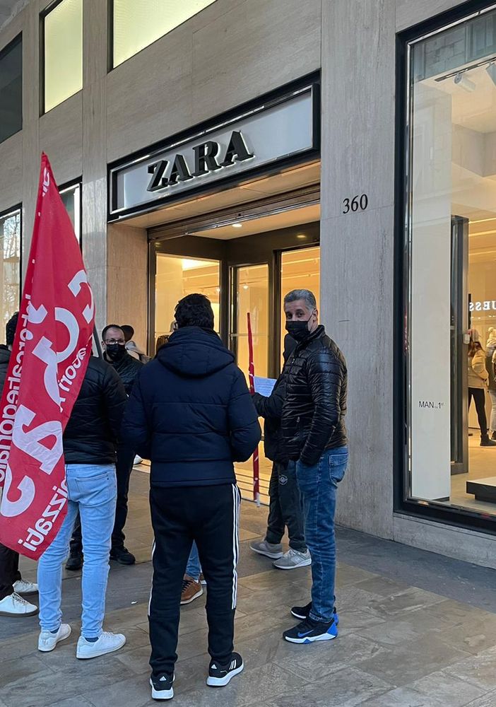 protesta magazzinieri zara