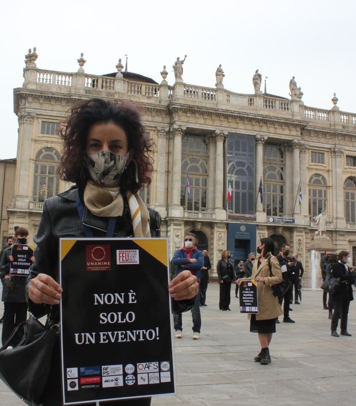 La manifestazione di Federmep in piazza Castello, nelle scorse settimane