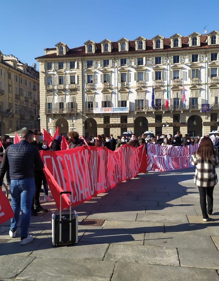 immagini della protesta del 29 gennaio