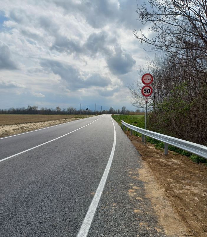 Concluso il cantiere della provinciale 158 a Macello: strada riaperta al traffico