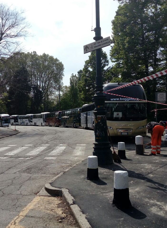 Servizio d'ordine straordinario a Torino aspettando Juve-Barcellona
