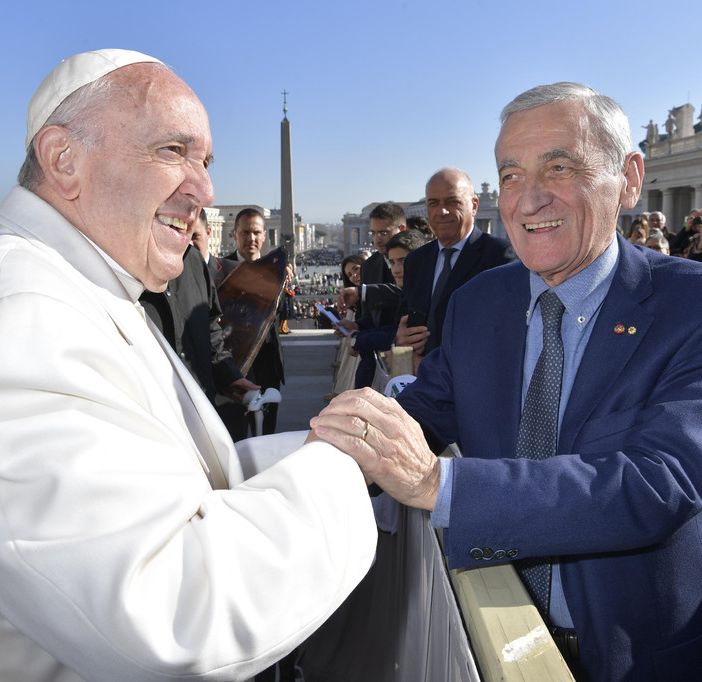 Giovanni Quaglia, presidente di Fondazione CRT, ha incontrato Papa Francesco