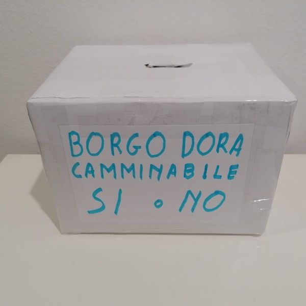 Urna con voto per Borgo Dora pedonale