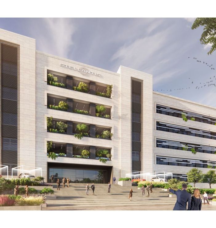render di palazzo rinnovato