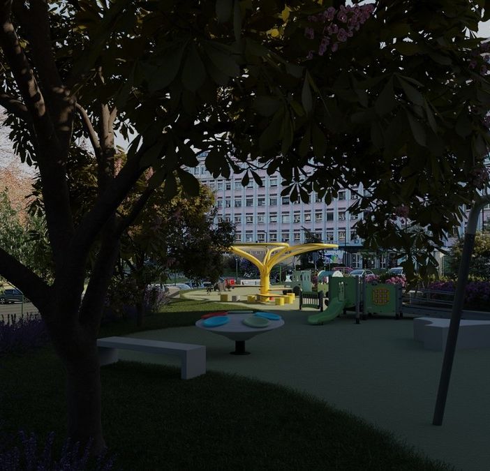 Al via i lavori per la creazione del Giardino del sole davanti all'ospedale Regina Margherita