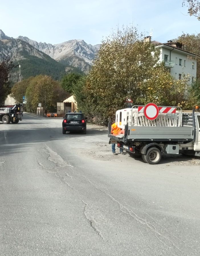 Riapertura di una strada a Bardonecchia