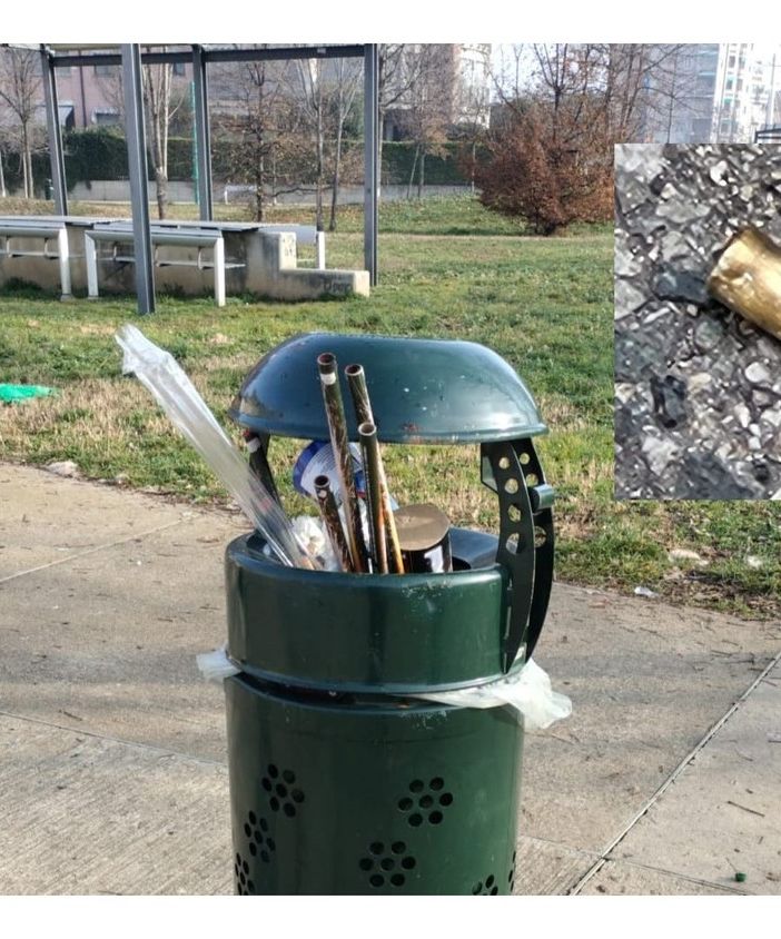 rifiuti trovati in strada a Barriera di Milano rifiuti trovati in strada a Barriera di Milano