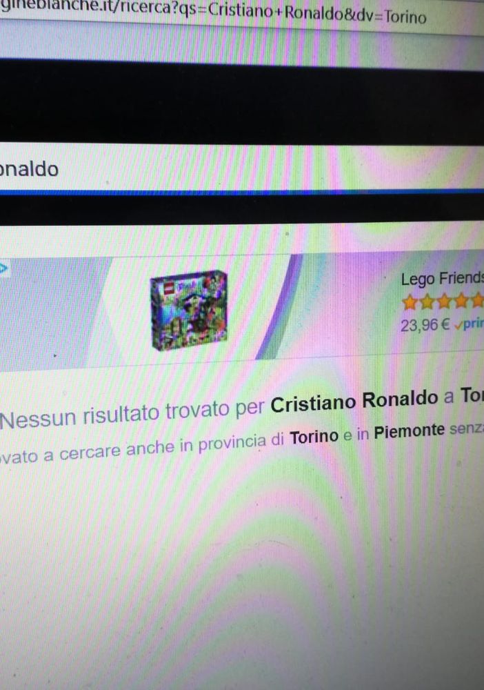 A Torino c'è un solo Ronaldo (nell'elenco telefonico) e fa l'imbianchino