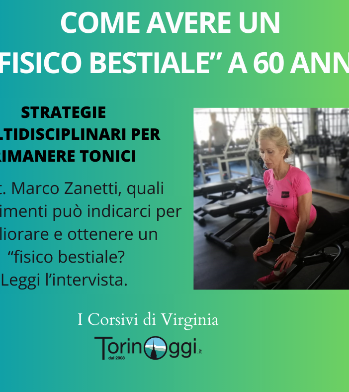 Volantino con persona che fa ginnastica
