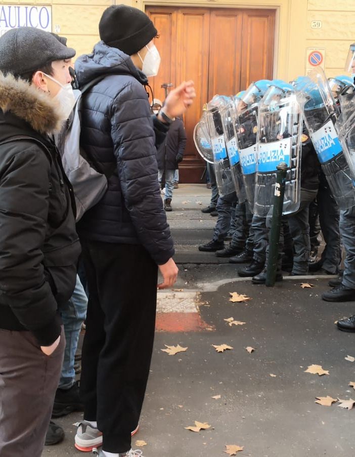 scontri piazza arbarello 28 gennaio