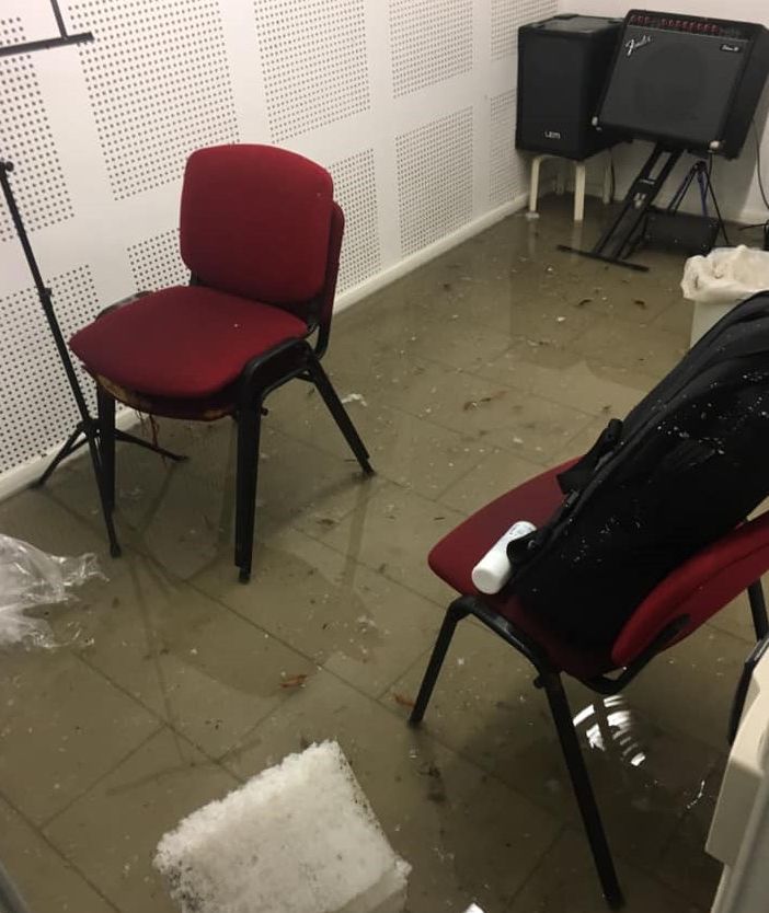 Allagata la scuola di musica di Moncalieri, &quot;ma noi andiamo avanti&quot; (FOTO e VIDEO)