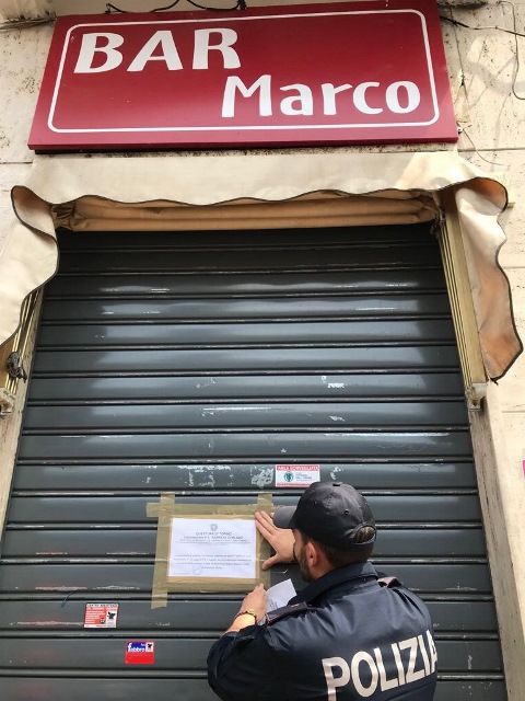 Un bar di corso Palermo a Torino chiuso per 7 giorni dalla Polizia
