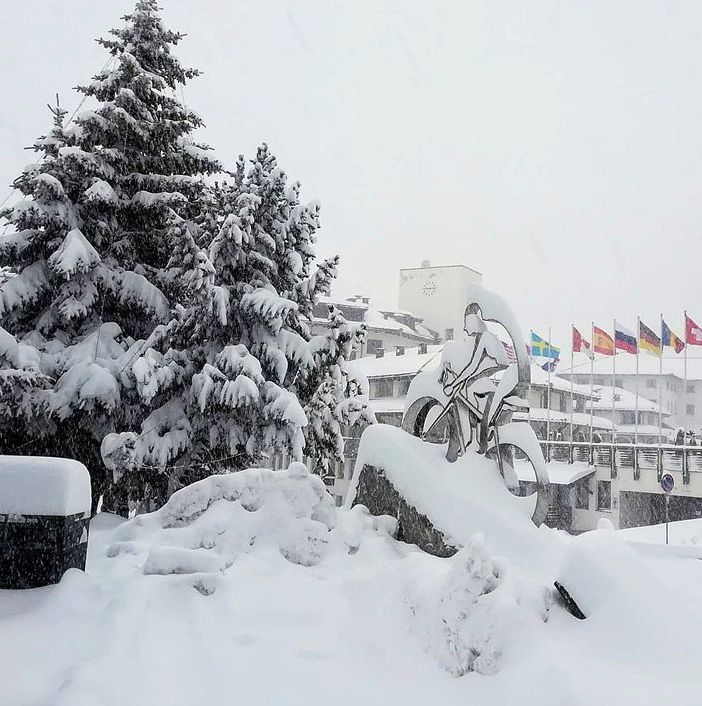 Sestriere sotto la neve