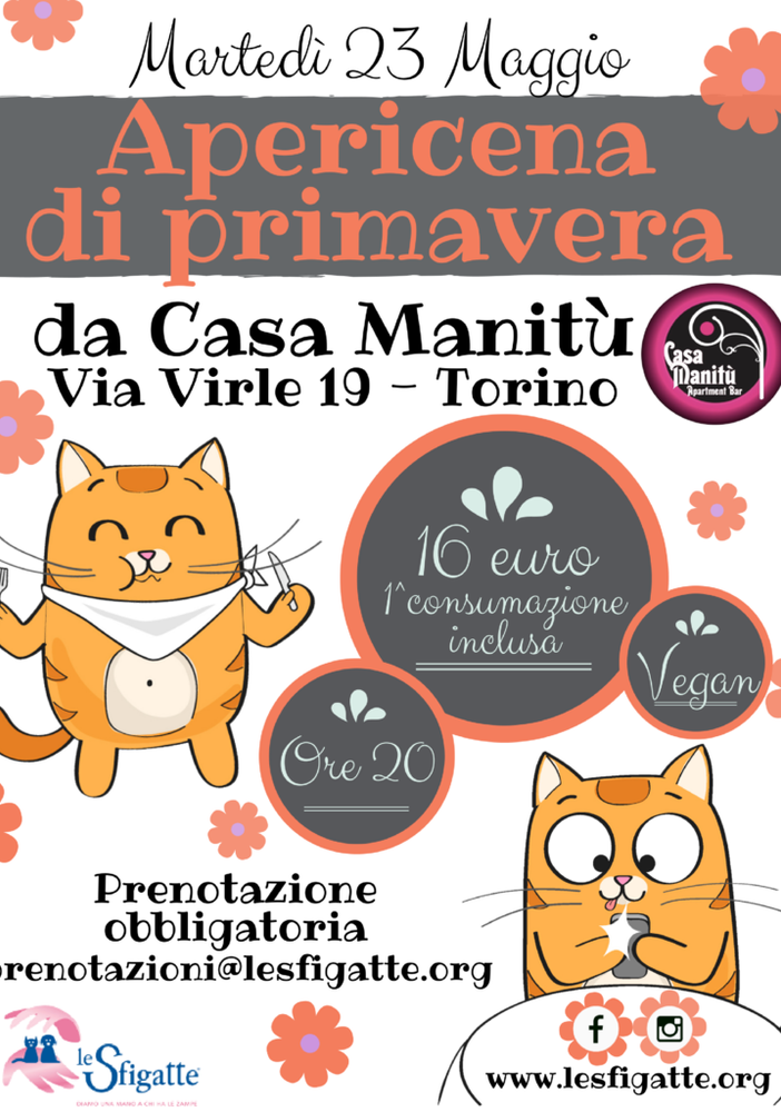 Amici degli animali: un aperitivo con le Sfigatte