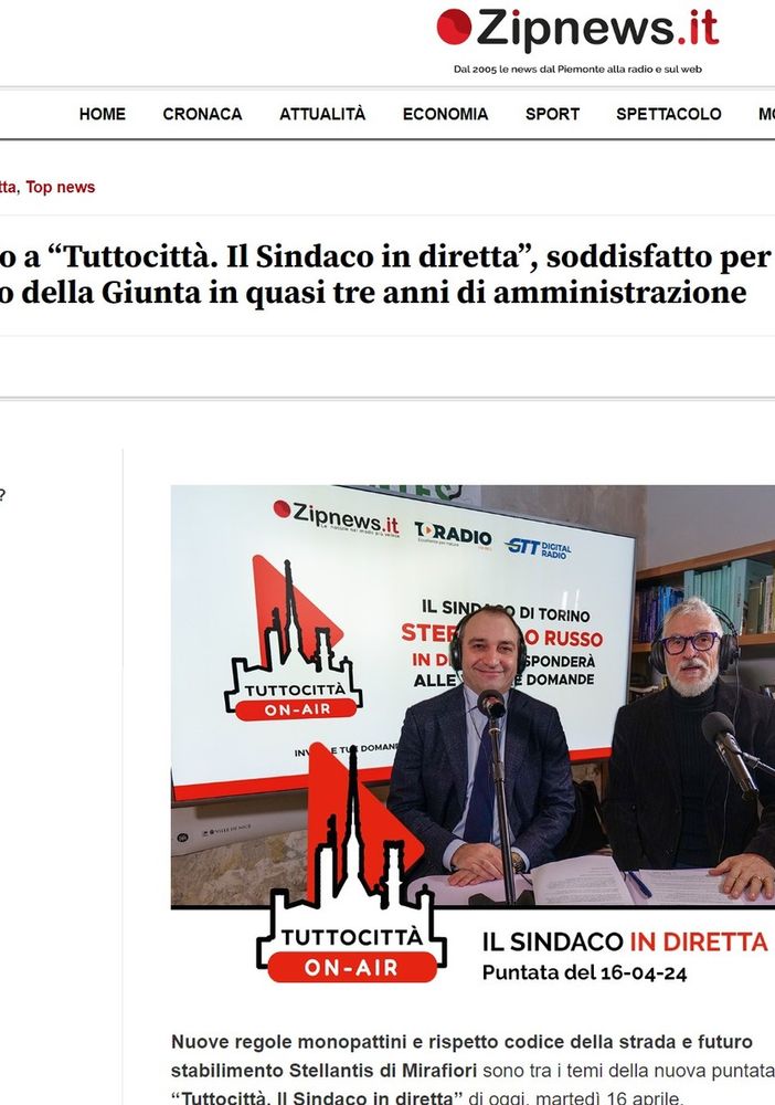 Il sindaco Stefano Lo Russo