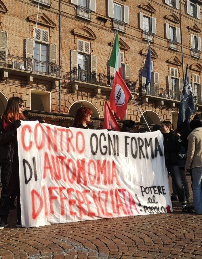 Contro ogni forma di autonomia differenziata, sit-in davanti alla Prefettura