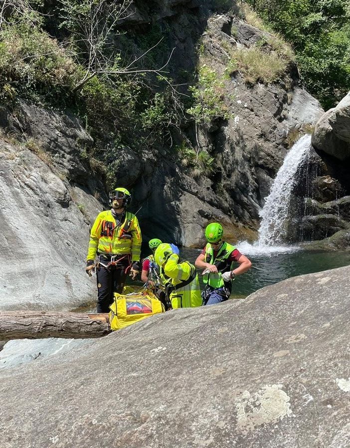 soccorso alpino in azione