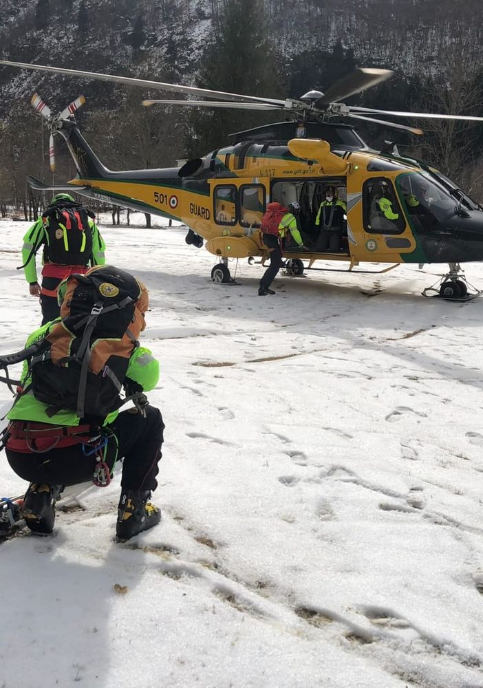 soccorso alpino in azione