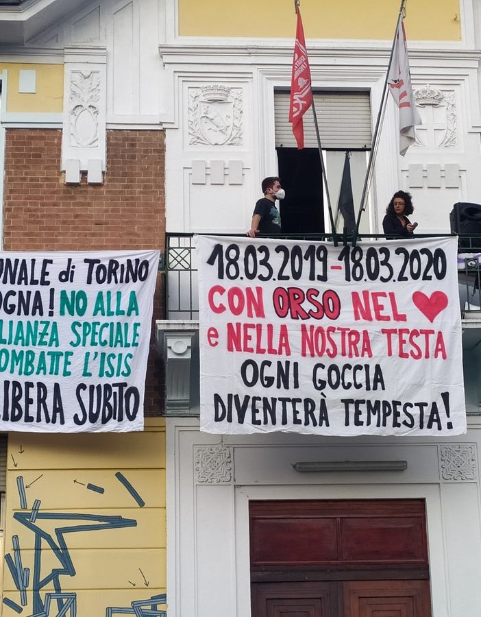 Torino: la solidarietà dello Spazio Popolare Neruda a Eddi, nel ricordo di Orso