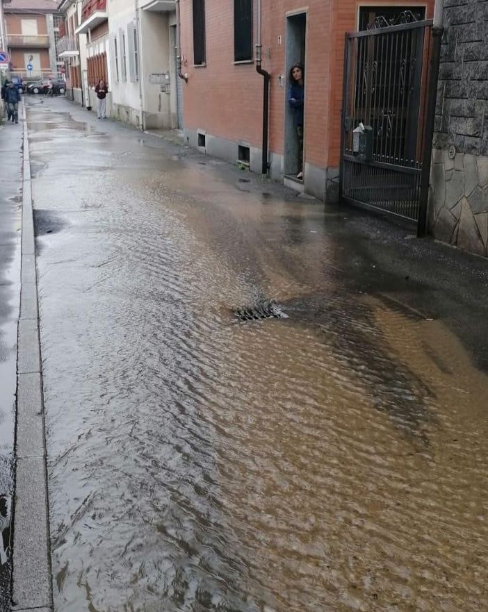 strada allagata Nichelino