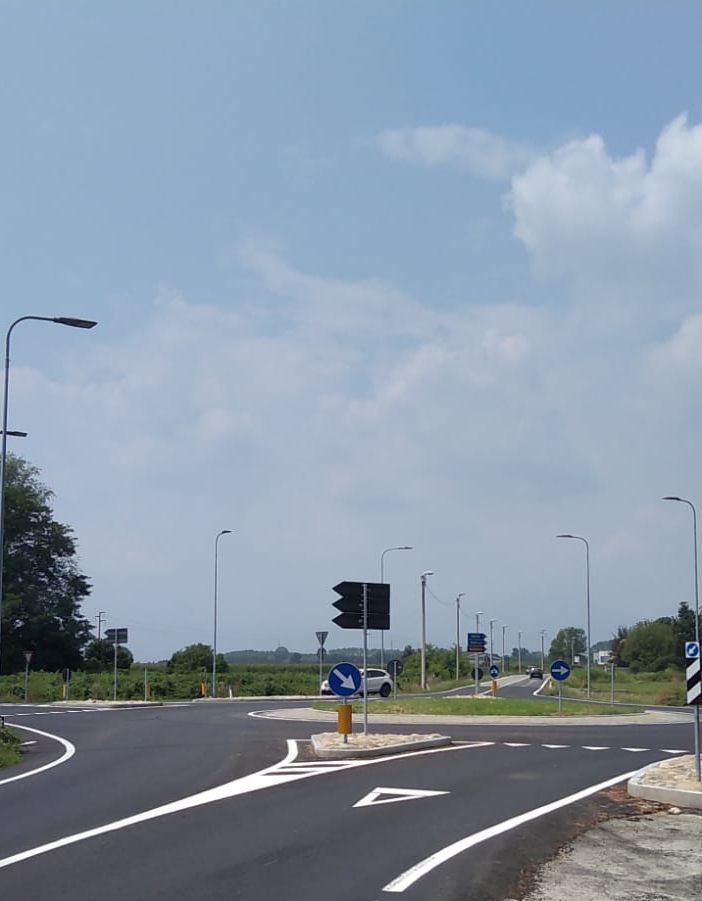 Nuova rotatoria sulla strada provinciale 41 all’ingresso di Agliè: conclusi i lavori