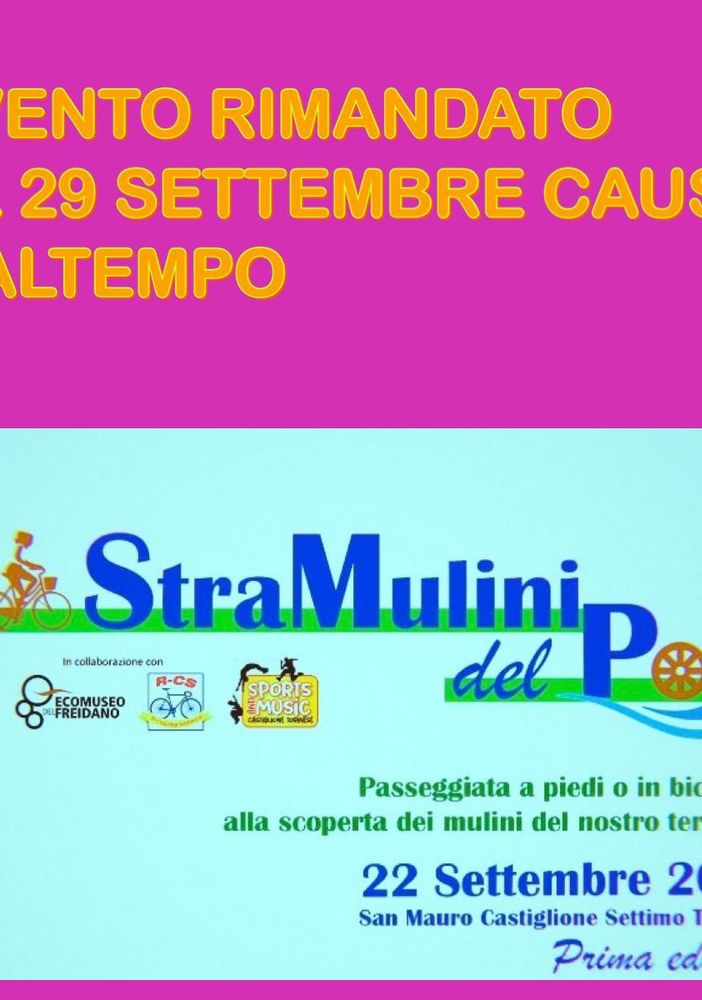 La Stramulini 2019 rimandata a causa del maltempo