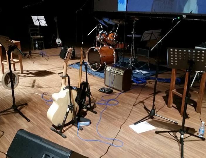 strumenti sul palco