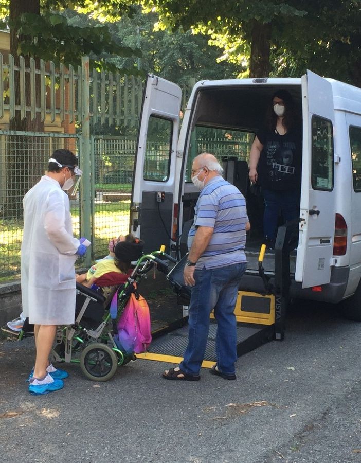 Trasporto disabili - immagine d'archivio