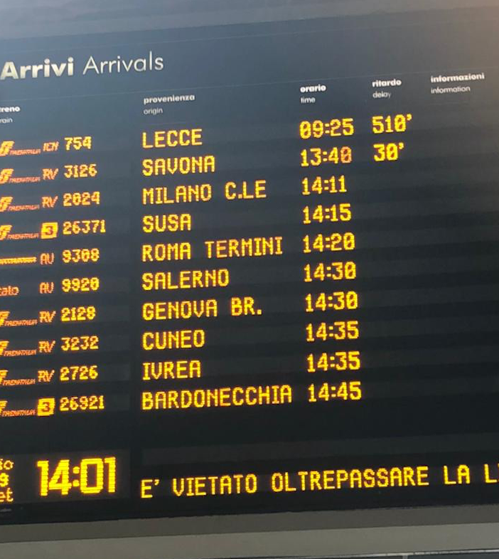 Treni da incubo: mattinata difficile per chi doveva viaggiare, ritardi di ore (foto di archivio)